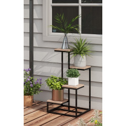 Подставка для цветов Outsunny 845-961V00LR (Brown/Black)