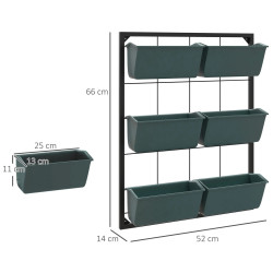 Suport pentru plante Outsunny 84H-051V00DG (Dark Green/Black) Thumb