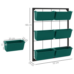 Suport pentru plante Outsunny 84H-051V00GN (Green/Black) Thumb