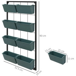 Подставка для цветов Outsunny 84H-051V01DG (Dark Green/Black) Thumb