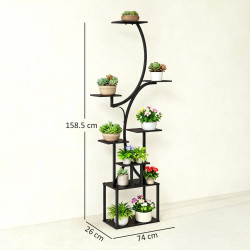 Suport pentru flori Outsunny 84H-534V00BK (Black) Thumb