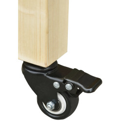 Pat de gradina inaltat cu roti Outsunny 845-365 (Natural) Thumb