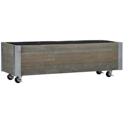 Приподнятая грядка на колесах Outsunny 845-631V01 (Light Grey) Thumb