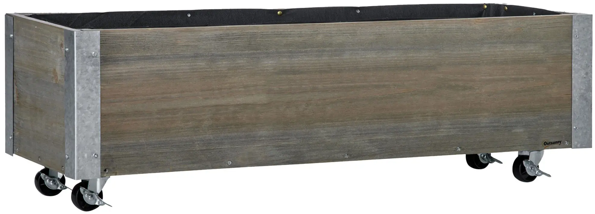Приподнятая грядка на колесах Outsunny 845-631V01 (Light Grey) - 3