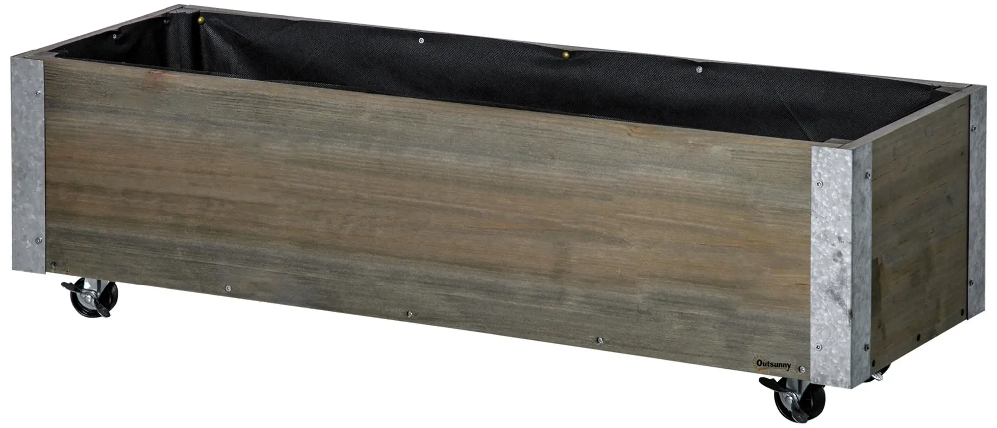 Приподнятая грядка на колесах Outsunny 845-631V01 (Light Grey) - 4