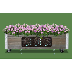 Приподнятая грядка на колесах Outsunny 845-631V01 (Light Grey) Thumb