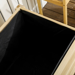 Приподнятая грядка на колесах Outsunny 845-910V00ND (Natural) Thumb