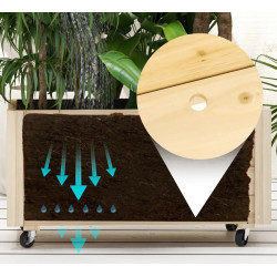 Приподнятая грядка на колесах Outsunny 845-910V00ND (Natural) Thumb