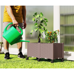 Приподнятая грядка на колесах Outsunny 84H-592V00BN (Brown) Thumb