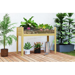 Pat de gradina inaltat pe picioare Outsunny 84H-176V01ND (Natural)