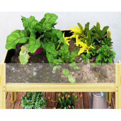 Pat de gradina inaltat pe picioare Outsunny 84H-176V01ND (Natural) Thumb