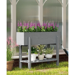 Приподнятая грядка на ножках Outsunny 84H-246V00GY (Grey)