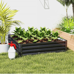 Приподнятая грядка Outsunny 845-040V01GY (Dark Grey)