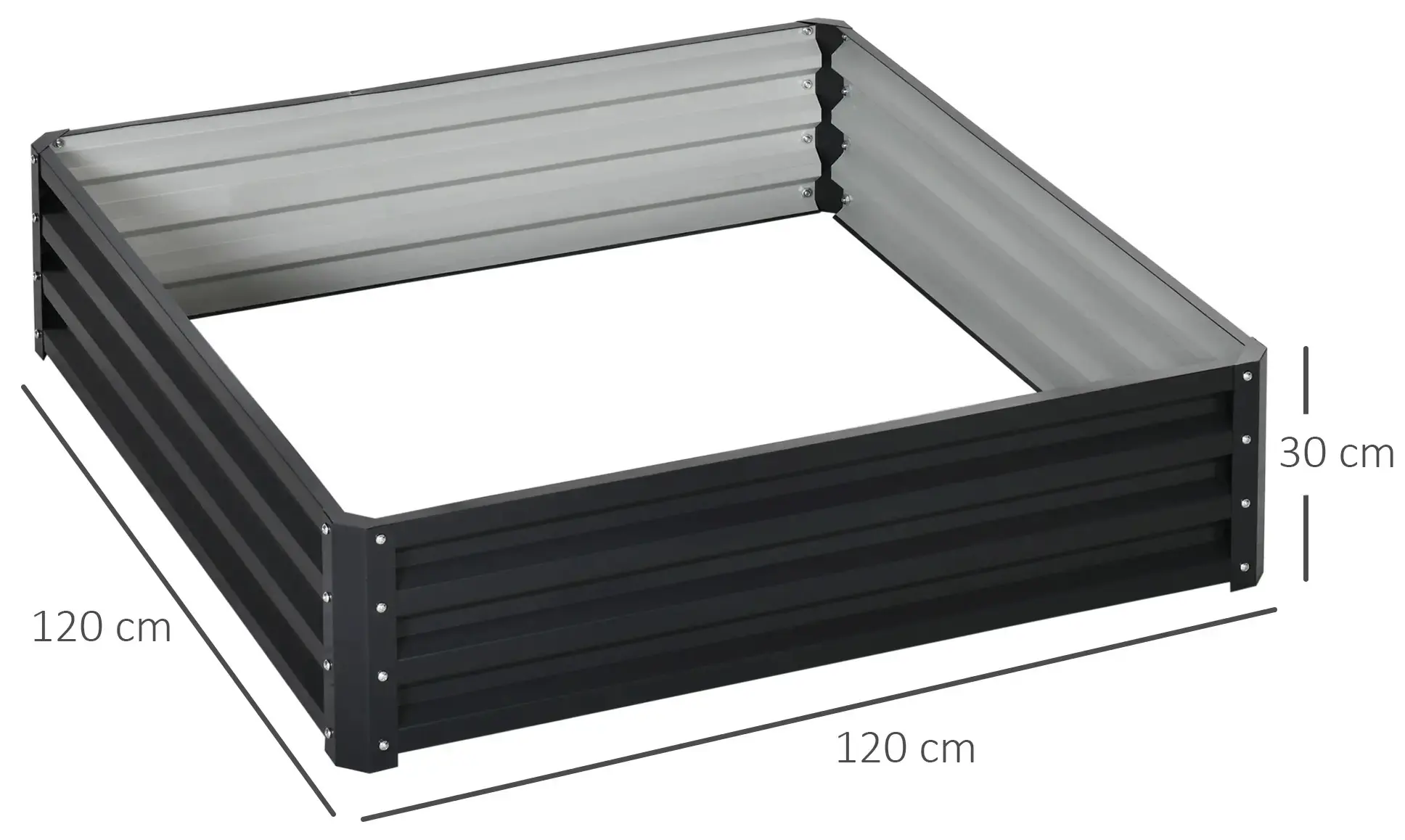 Приподнятая грядка Outsunny 845-040V01GY (Dark Grey)