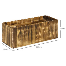 Pat de gradina inaltat Outsunny 845-106 (Natural) Thumb