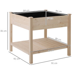 Приподнятая грядка Outsunny 845-241 (Wood) Thumb