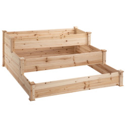 Pat de gradina inaltat Outsunny 845-451 (Natural) Thumb