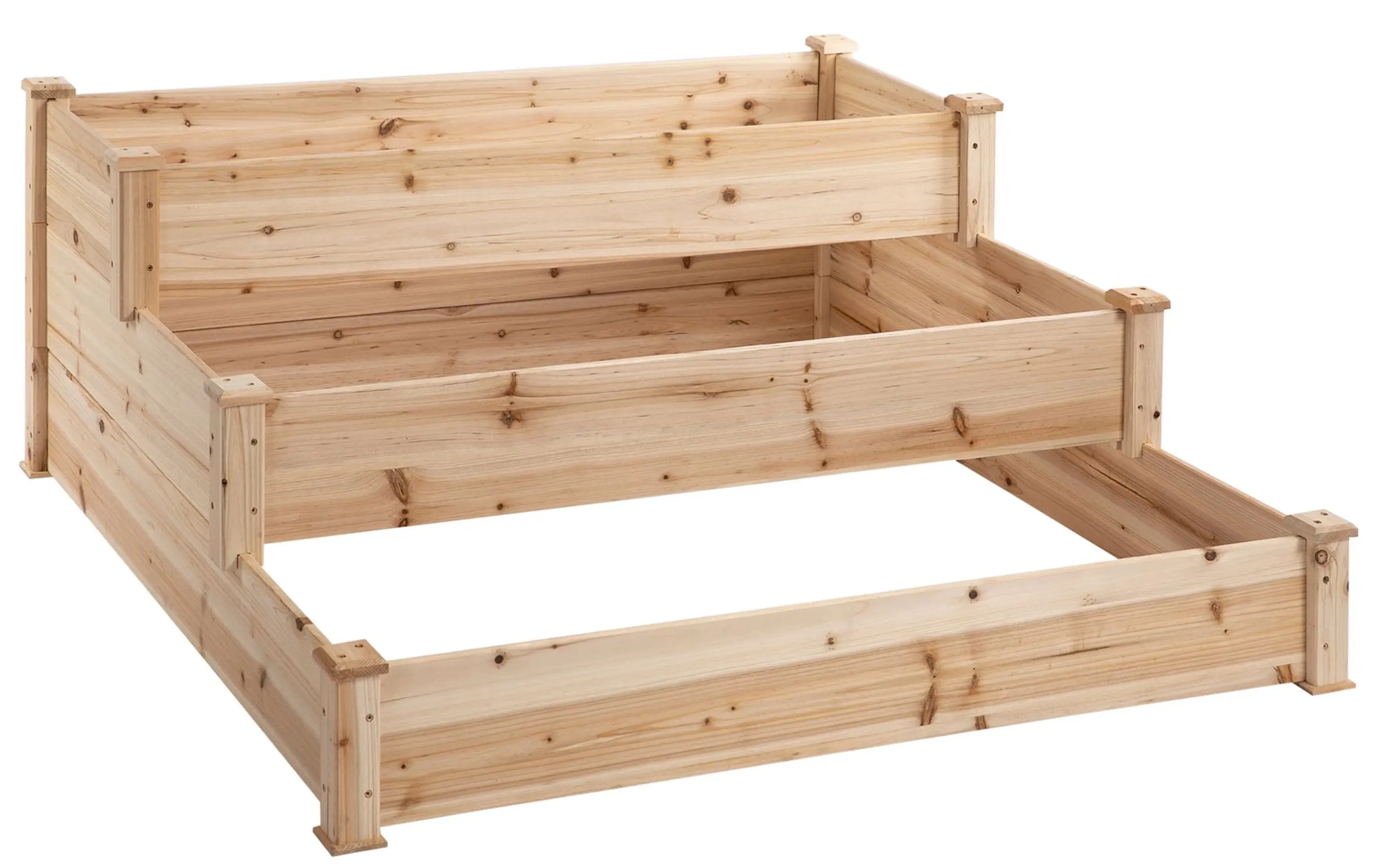 Pat de gradina inaltat Outsunny 845-451 (Natural) - 2
