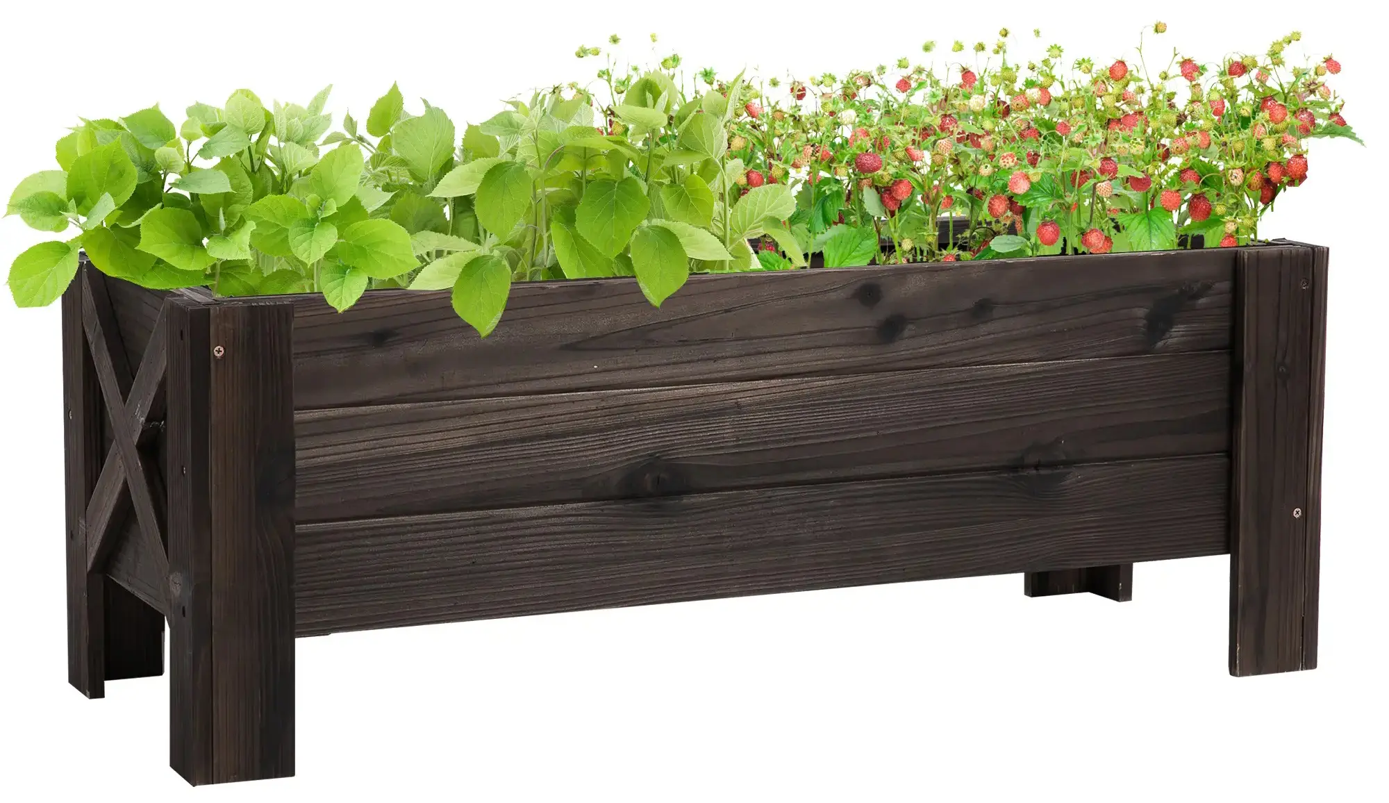 Pat de gradina inaltat Outsunny 845-458 (Brown) - 3