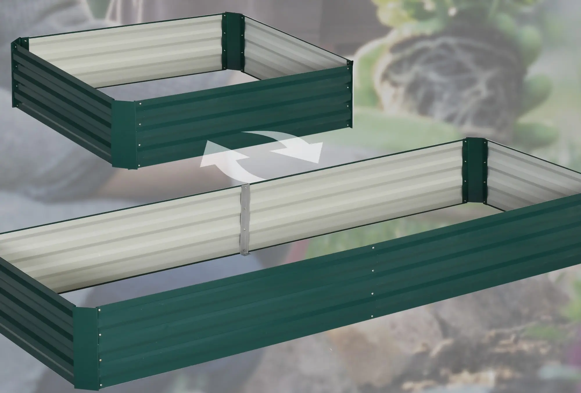 Pat de gradina inaltat Outsunny 845-518GN (Green) - 5