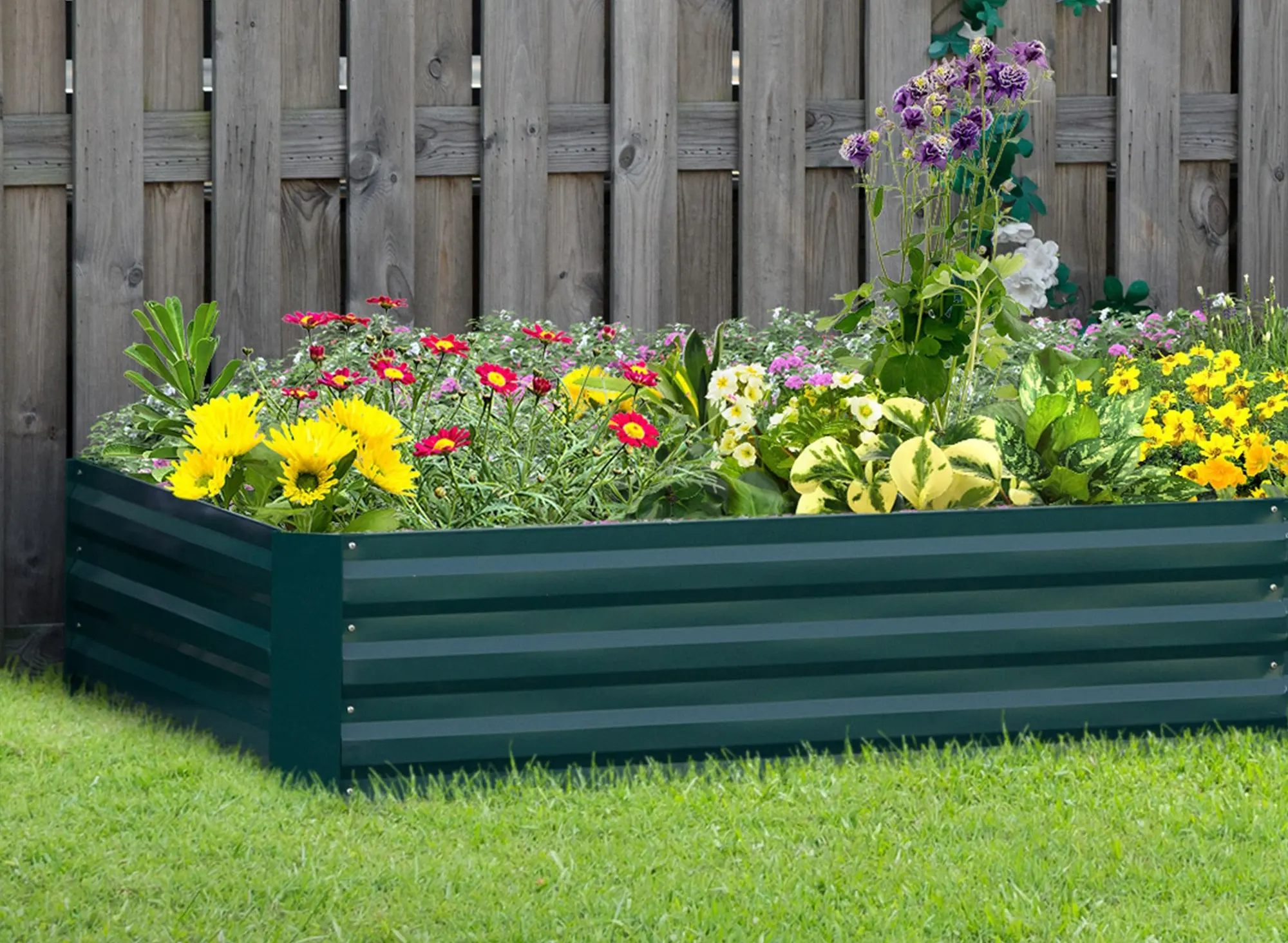 Pat de gradina inaltat Outsunny 845-518GN (Green) - 6