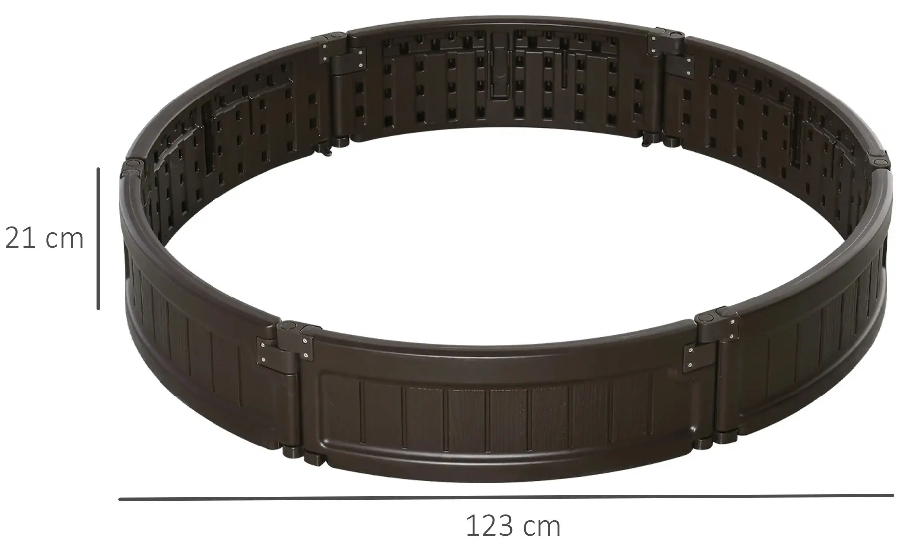 Pat de gradina inaltat Outsunny 845-550 (Brown) - 3