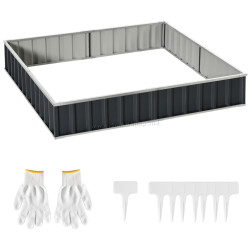 Pat de gradina inaltat Outsunny 845-644CG (Dark Grey)