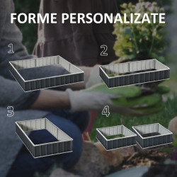 Pat de gradina inaltat Outsunny 845-644CG (Dark Grey) Thumb