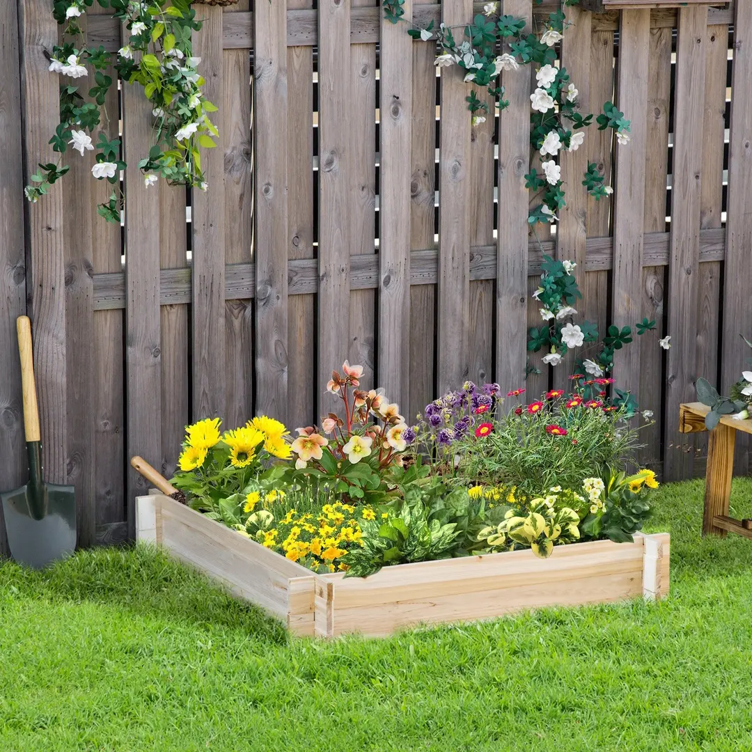 Приподнятая грядка Outsunny 845-654 (Natural)