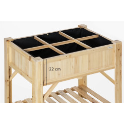 Pat de gradina inaltat Outsunny 845-656 (Natural) Thumb