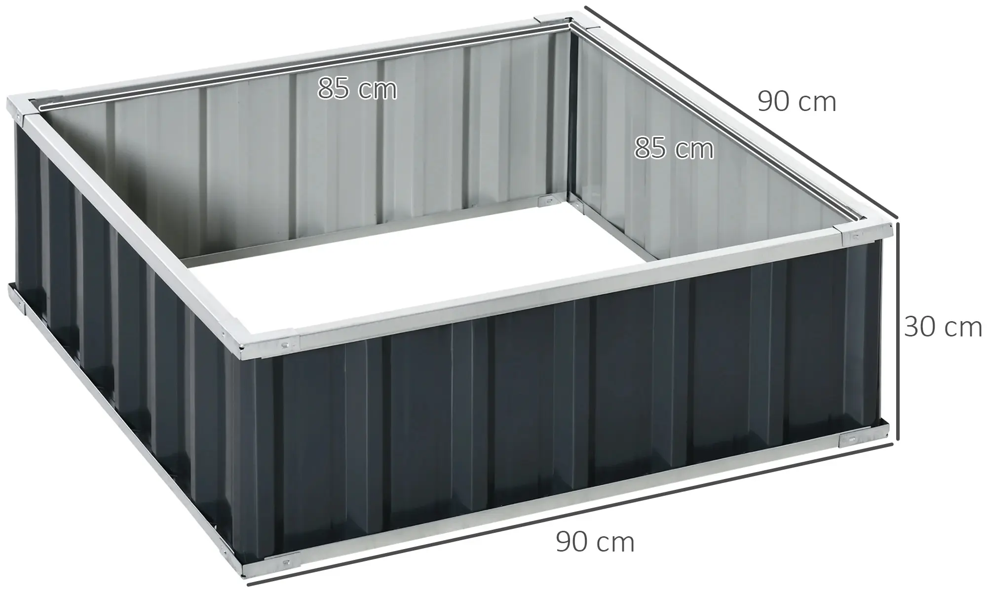 Приподнятая грядка Outsunny 845-662CG (Dark Grey) - 2