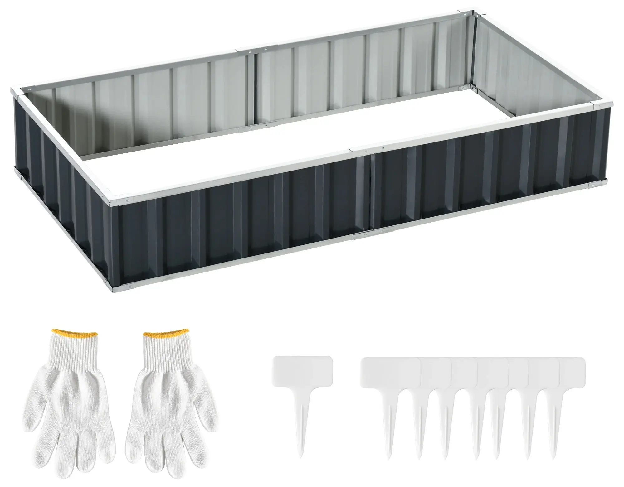 Pat de gradina inaltat Outsunny 845-674CG (Dark Grey) - 2