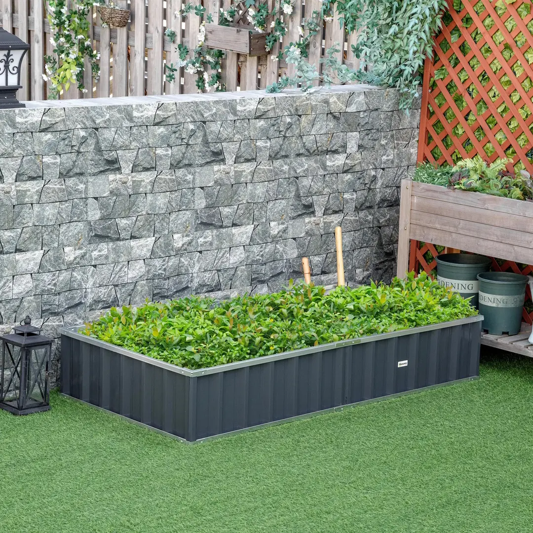 Pat de gradina inaltat Outsunny 845-674CG (Dark Grey)