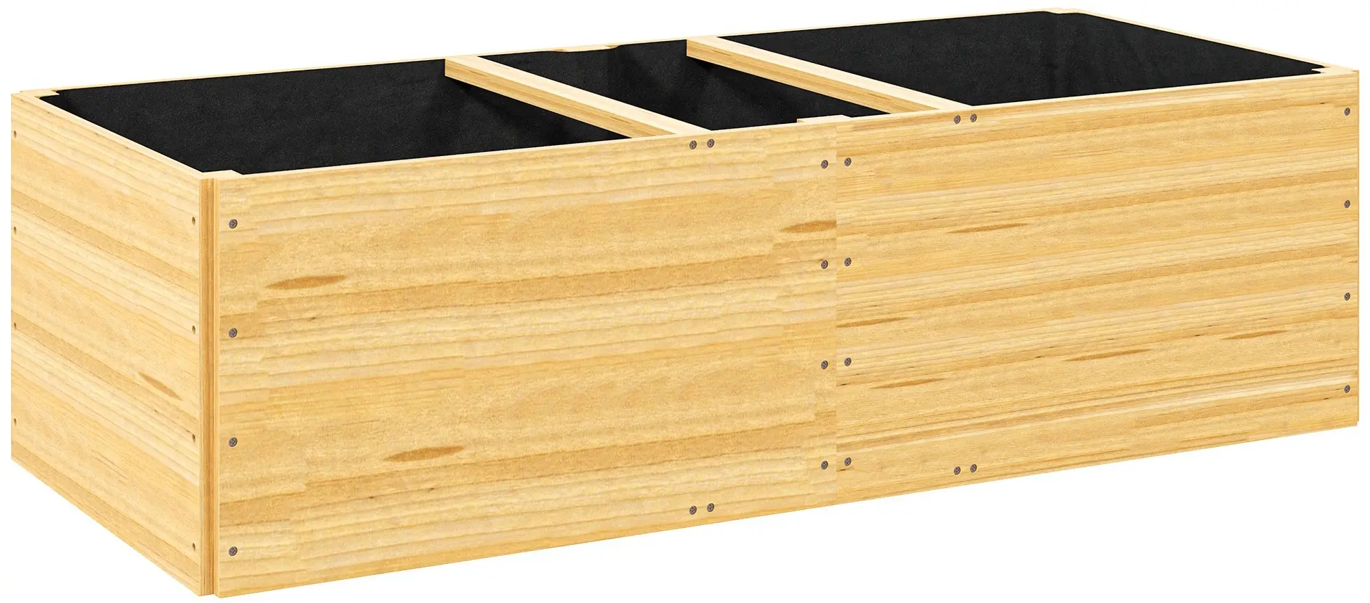 Pat de gradina inaltat Outsunny 84H-187V00ND (Natural) - 3