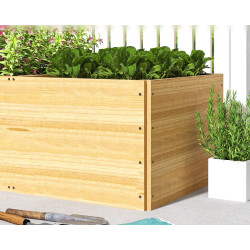 Pat de gradina inaltat Outsunny 84H-187V00ND (Natural) Thumb