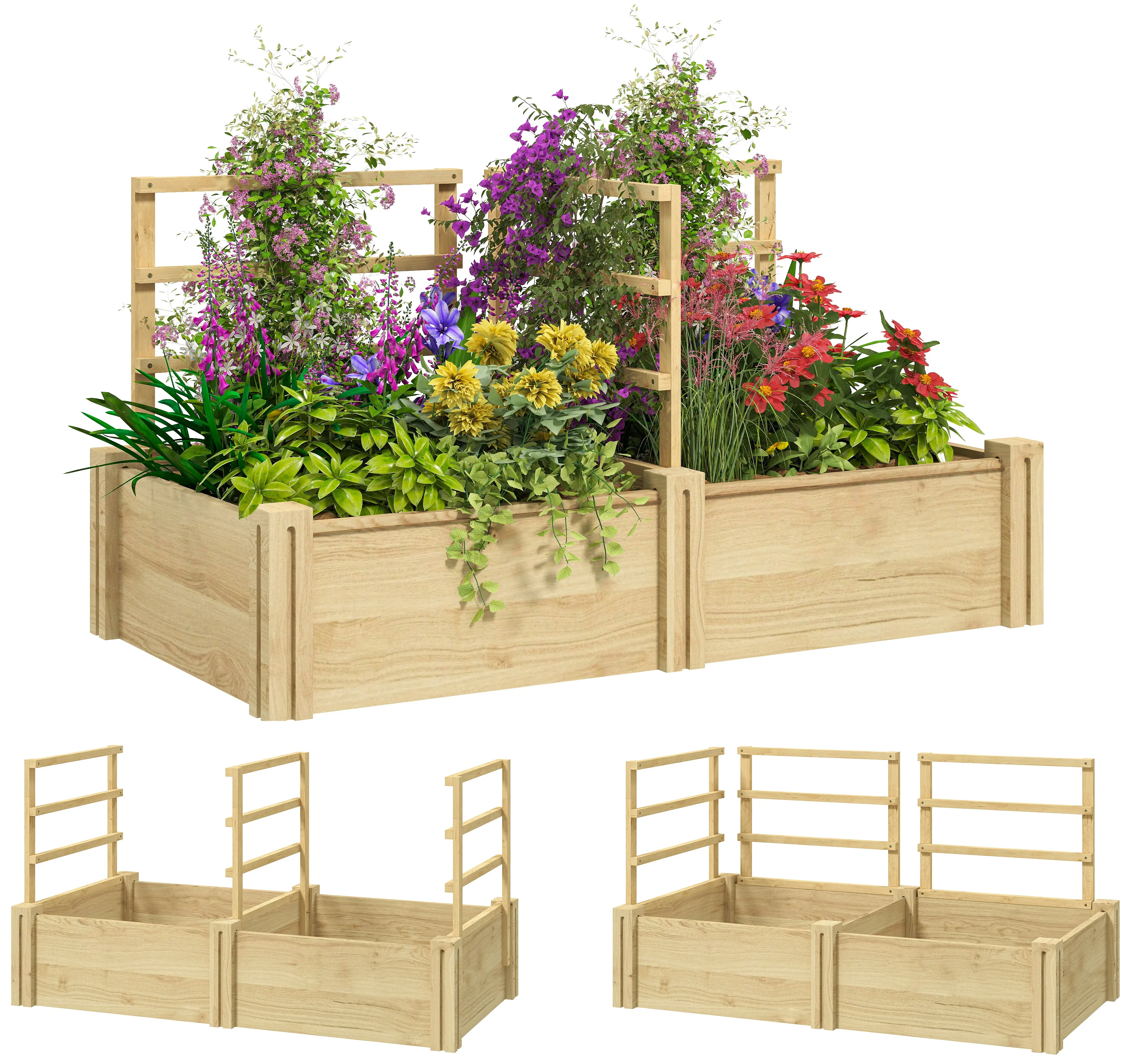 Приподнятая грядка Outsunny 84H-190V00ND (Natural) - 2