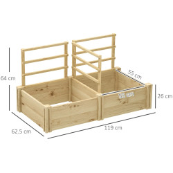 Приподнятая грядка Outsunny 84H-190V00ND (Natural) Thumb