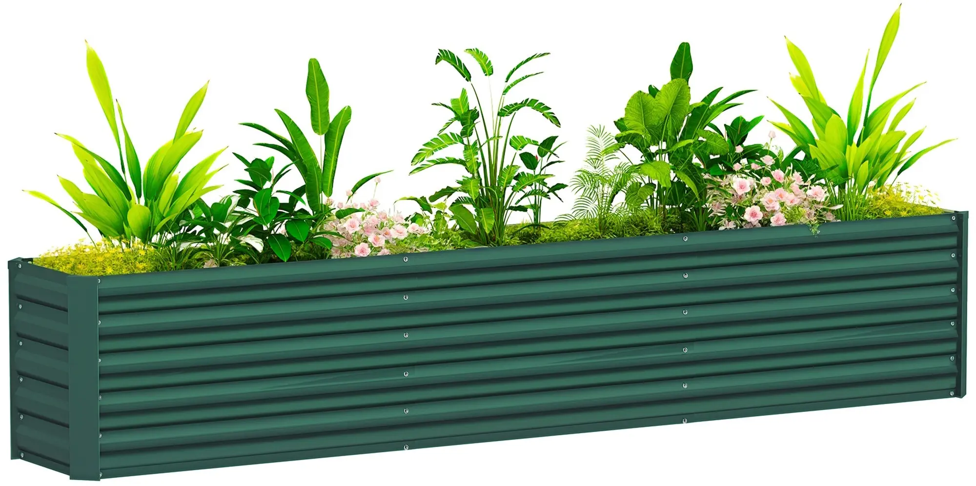 Pat de gradina inaltat Outsunny 84H-210V00GN (Green) - 2