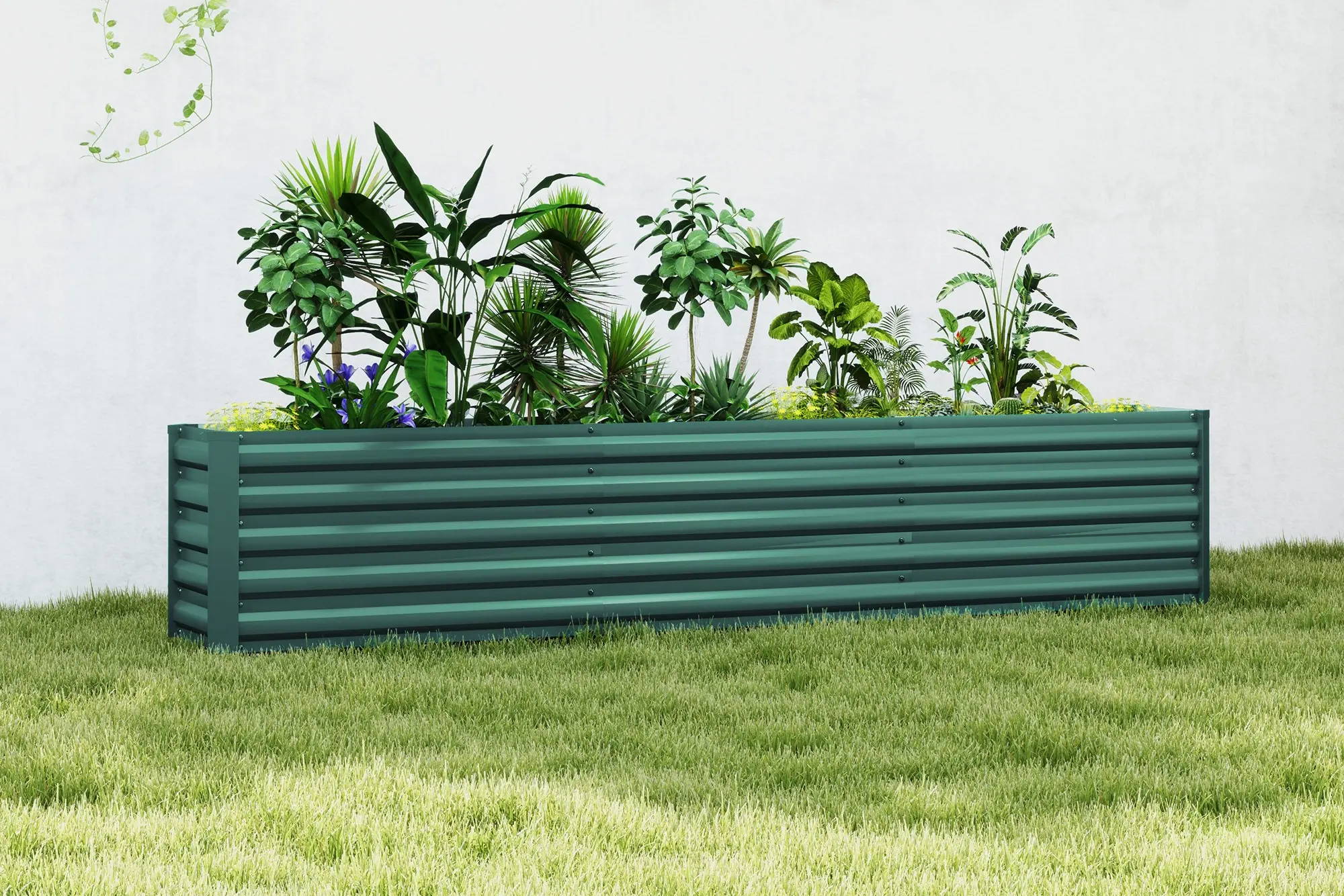 Pat de gradina inaltat Outsunny 84H-210V00GN (Green) - 5