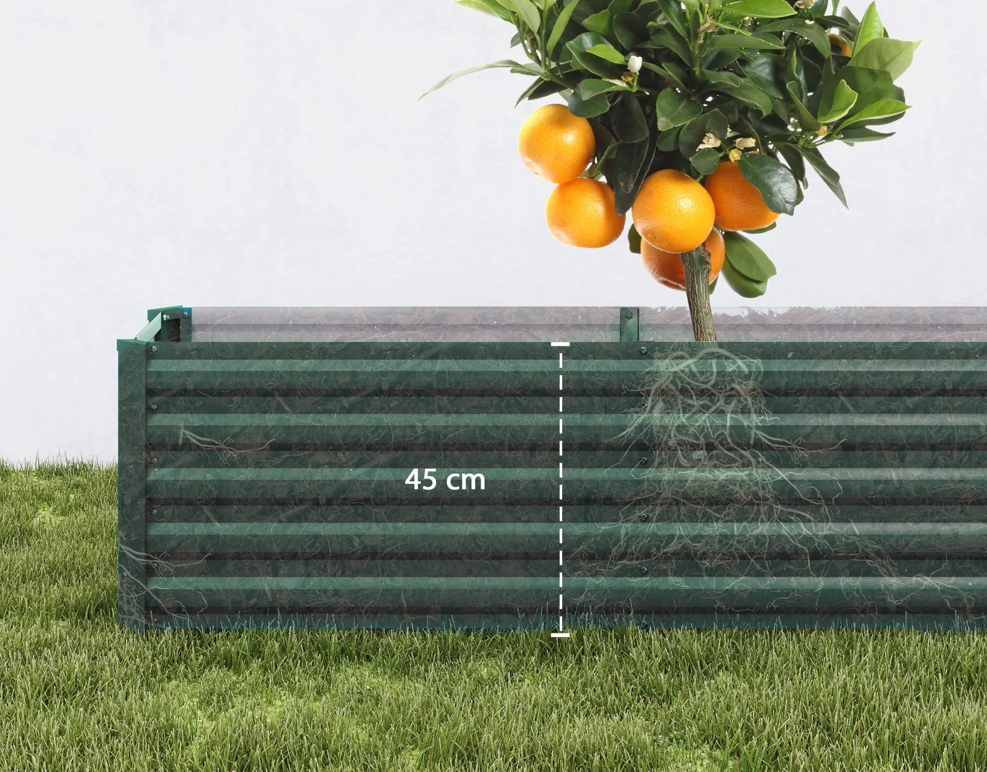 Pat de gradina inaltat Outsunny 84H-210V00GN (Green) - 6