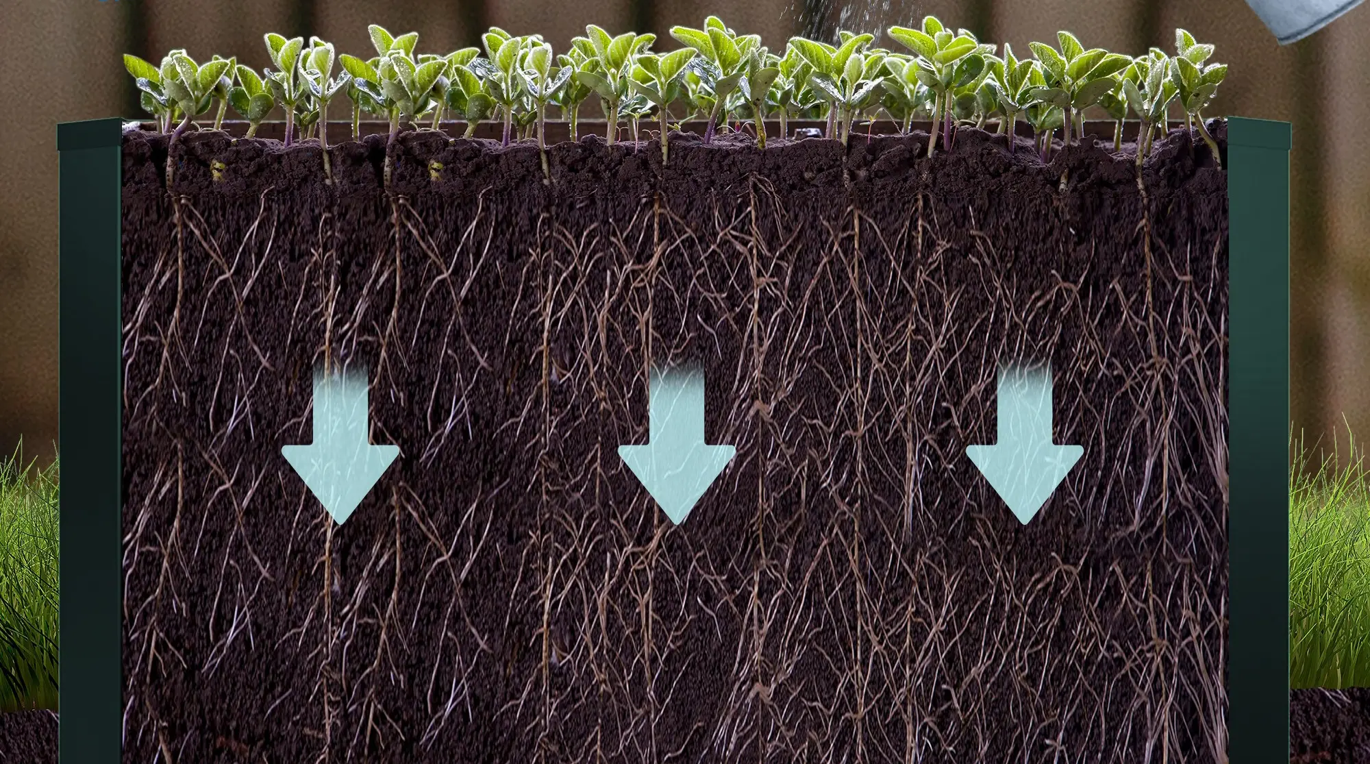 Pat de gradina inaltat Outsunny 84H-210V00GN (Green) - 9