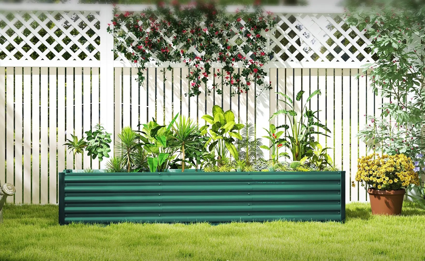 Pat de gradina inaltat Outsunny 84H-210V00GN (Green)