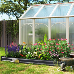 Pat de gradina inaltat Outsunny 84H-243V00CG (Dark Grey) Thumb