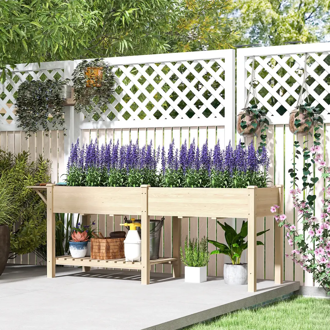 Приподнятая грядка Outsunny 84H-325V00ND (Natural)