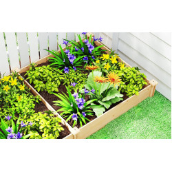 Pat de gradina inaltat Outsunny 84H-476V00ND (Natural) Thumb