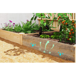 Pat de gradina inaltat Outsunny 84H-476V00ND (Natural) Thumb