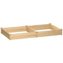 Pat de gradina inaltat Outsunny 84H-476V00ND (Natural) Thumb