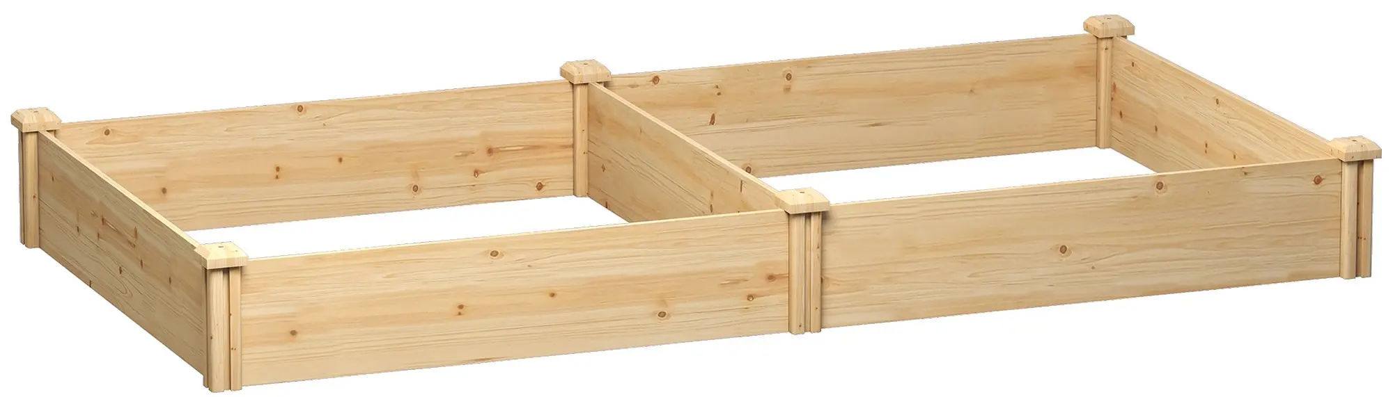 Pat de gradina inaltat Outsunny 84H-476V00ND (Natural) - 7