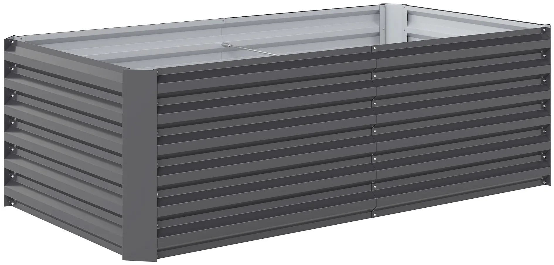 Pat de gradina inaltat Outsunny 84H-482V00CG (Dark Grey) - 3