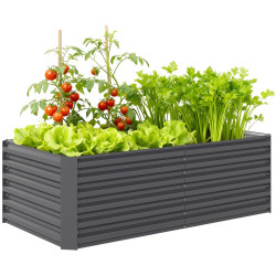 Pat de gradina inaltat Outsunny 84H-482V00CG (Dark Grey) Thumb